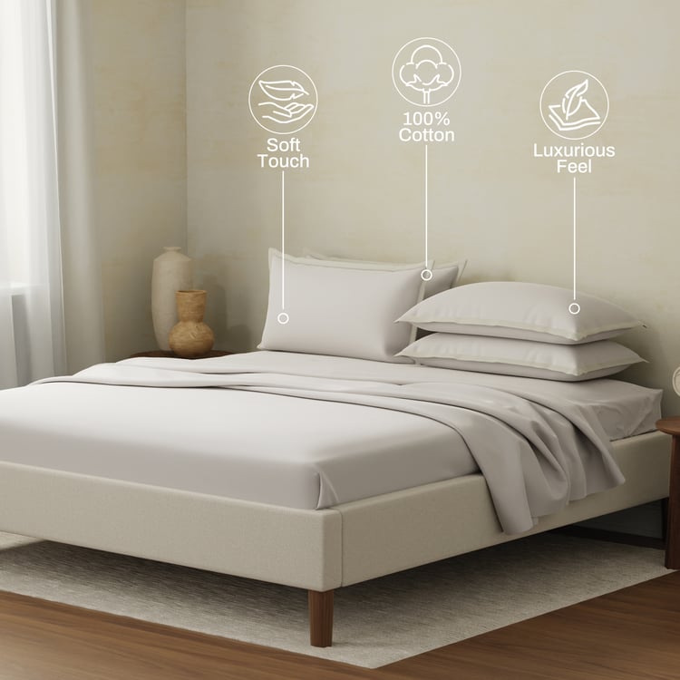 BOUTIQUE LIVING Charm Cotton 400TC 5Pcs Super King Bedsheet Set