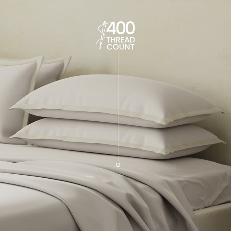 BOUTIQUE LIVING Charm Cotton 400TC 5Pcs Super King Bedsheet Set