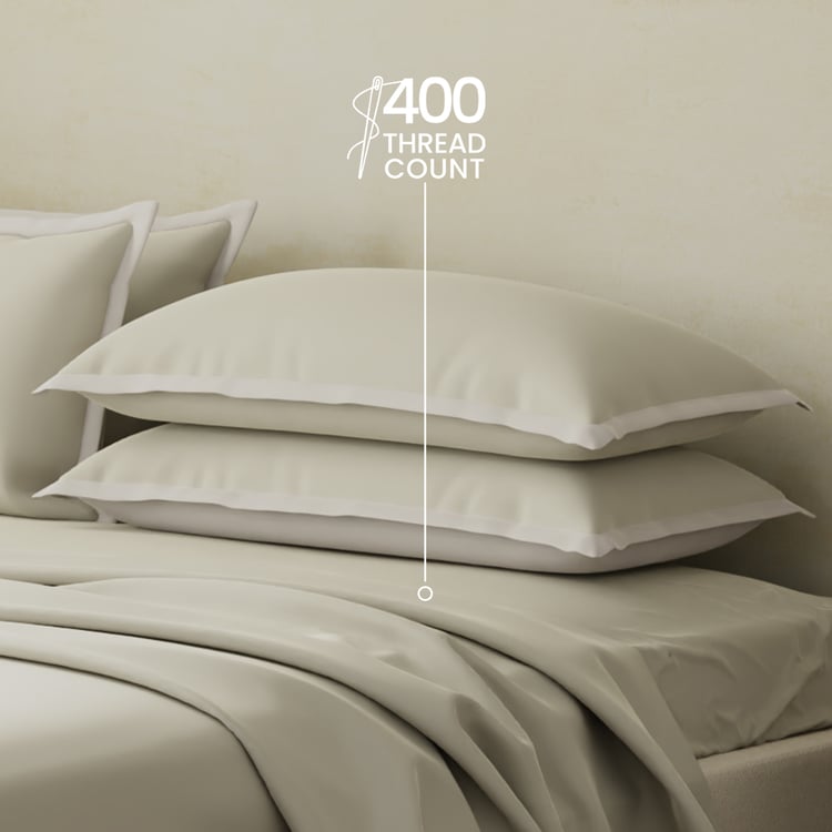 BOUTIQUE LIVING Charm Cotton 400TC 5Pcs Super King Bedsheet Set