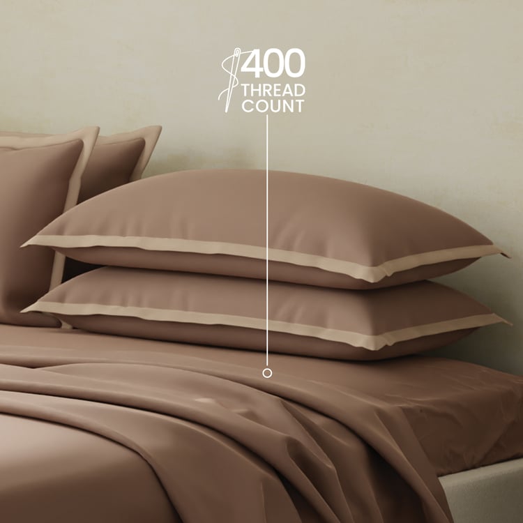 BOUTIQUE LIVING Charm Cotton 400TC 5Pcs Super King Bedsheet Set