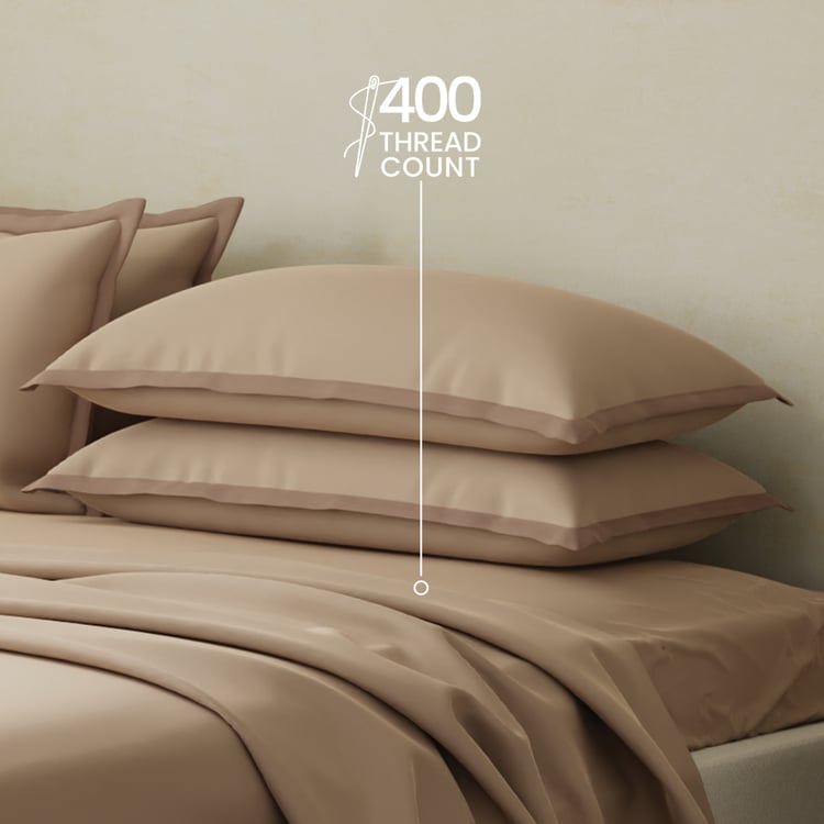 BOUTIQUE LIVING Charm Cotton 400TC 5Pcs Super King Bedsheet Set