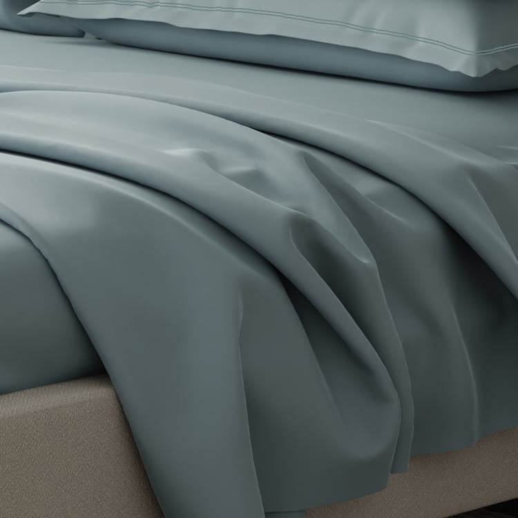 BOUTIQUE LIVING Emblem Cotton 300TC 5Pcs Super King Bedsheet Set