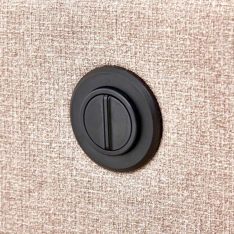 Daphne Fabric 1-Seater Swivel Electric Recliner - Brown