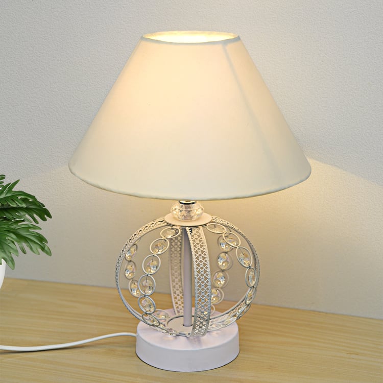 HOMESAKE Metal and Crystal Table Lamp - Small