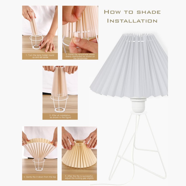 HOMESAKE Metal Table Lamp