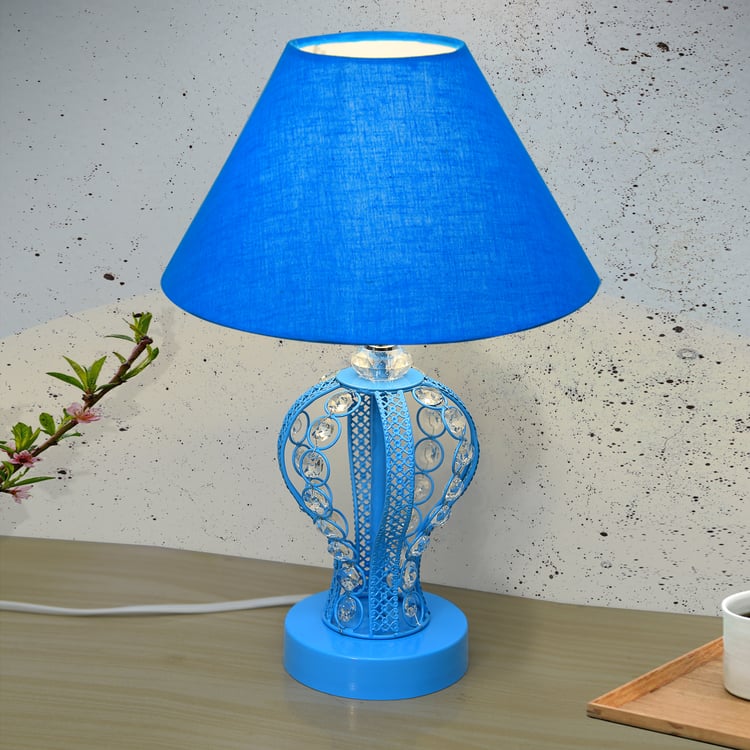 HOMESAKE Metal and Crystal Table Lamp - Small