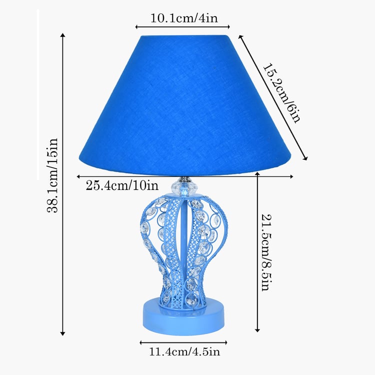 HOMESAKE Metal and Crystal Table Lamp - Small