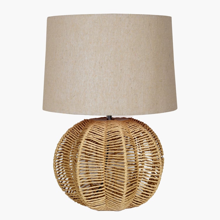 HOMESAKE Raffia Grass Table Lamp