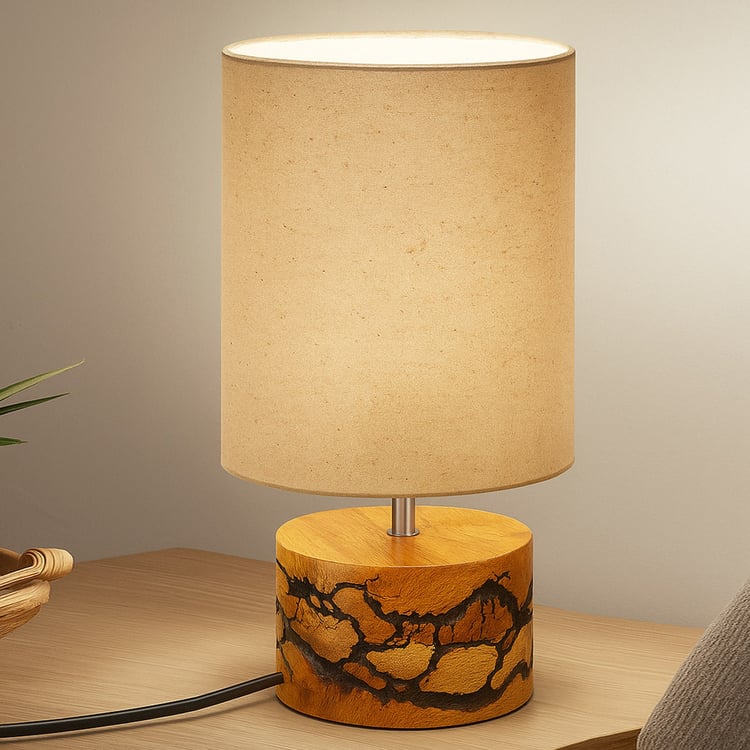 HOMESAKE Wooden Table Lamp