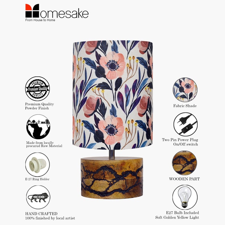 HOMESAKE Wooden Table Lamp