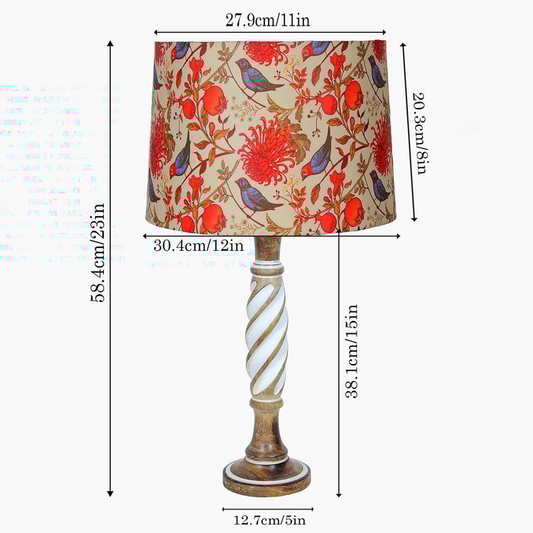 HOMESAKE Wooden Table Lamp