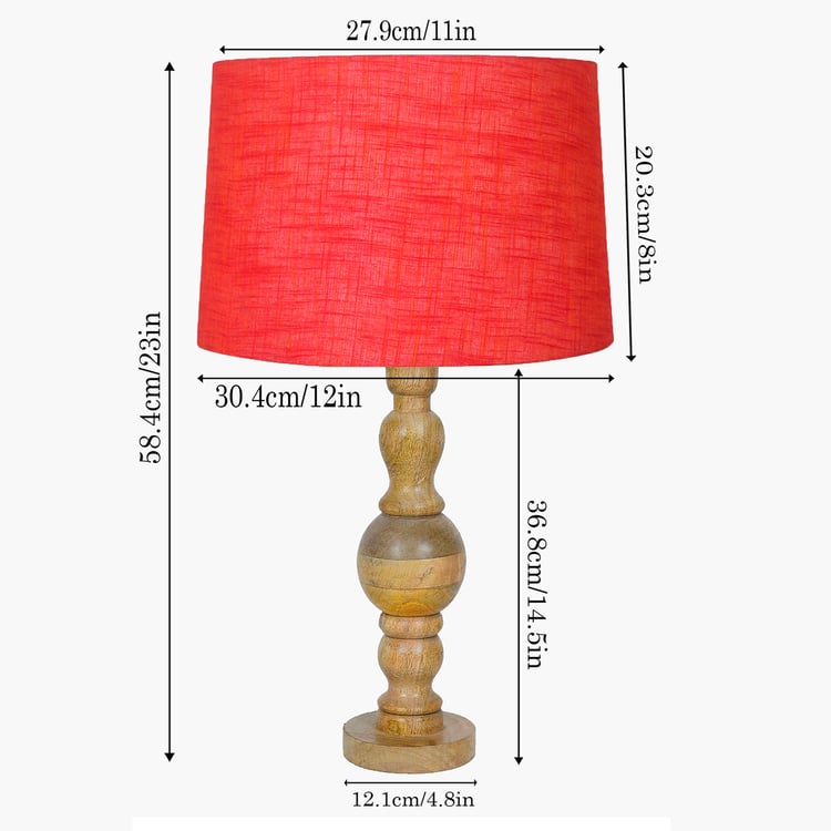 HOMESAKE Wooden Table Lamp