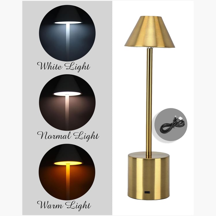HOMESAKE Metal Touch Table Lamp