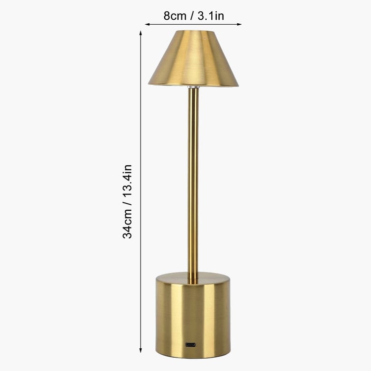 HOMESAKE Metal Touch Table Lamp