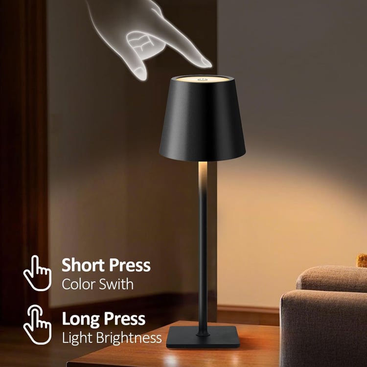 HOMESAKE Metal Touch Table Lamp
