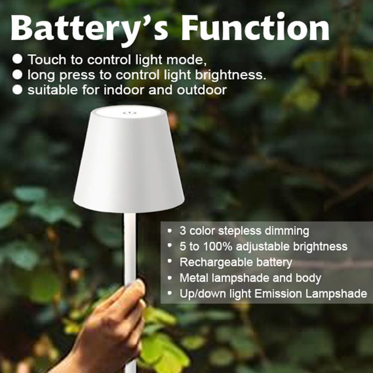 HOMESAKE Metal Touch Table Lamp