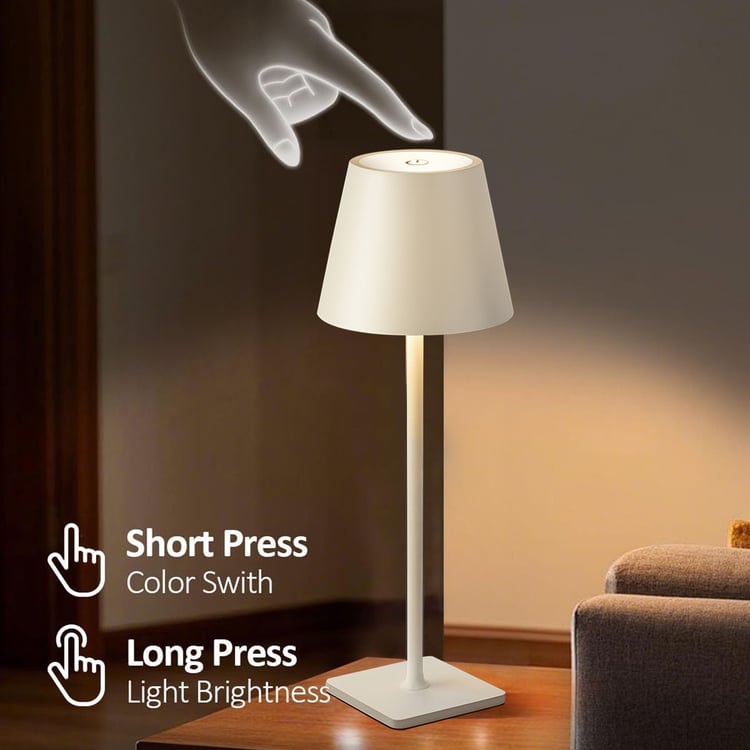 HOMESAKE Metal Touch Table Lamp