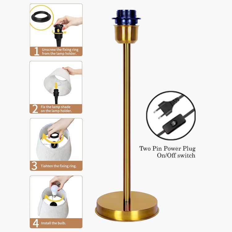 HOMESAKE Metal Table Lamp