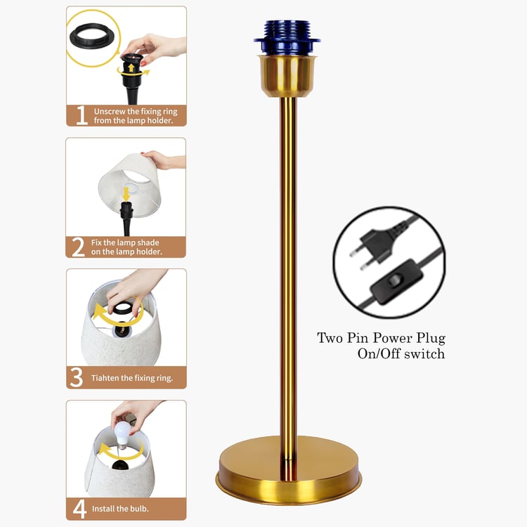 HOMESAKE Metal Table Lamp