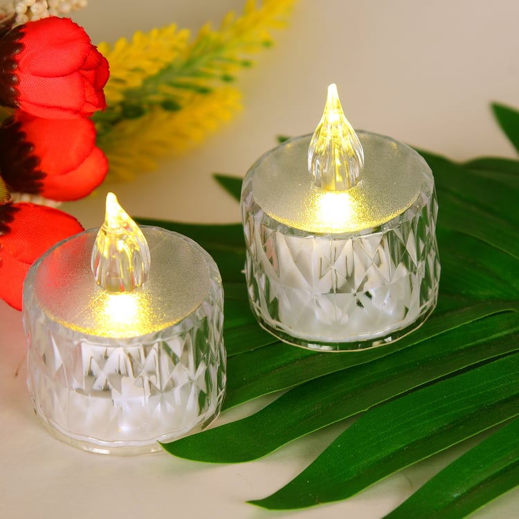 HOMESAKE Set of 4 LED T-Light Candles