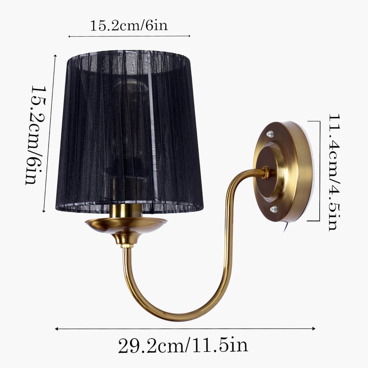 HOMESAKE Set of 2 Metal Wall Lamps