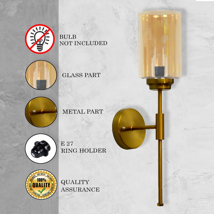 HOMESAKE Set of 2 Metal Wall Lamps