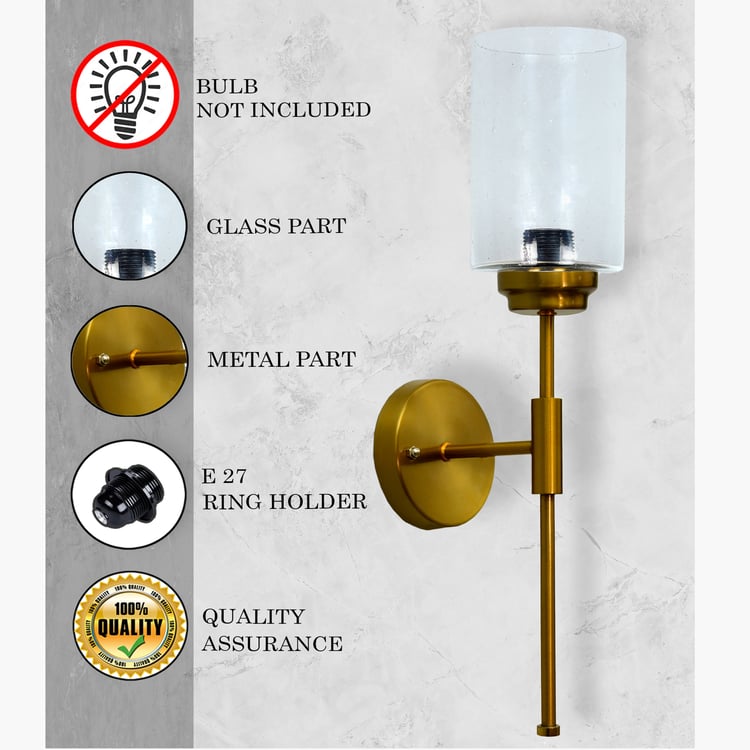 HOMESAKE Set of 2 Metal Wall Lamps
