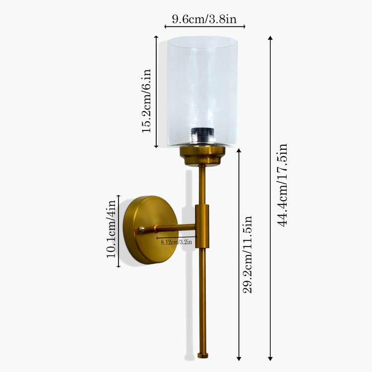 HOMESAKE Set of 2 Metal Wall Lamps