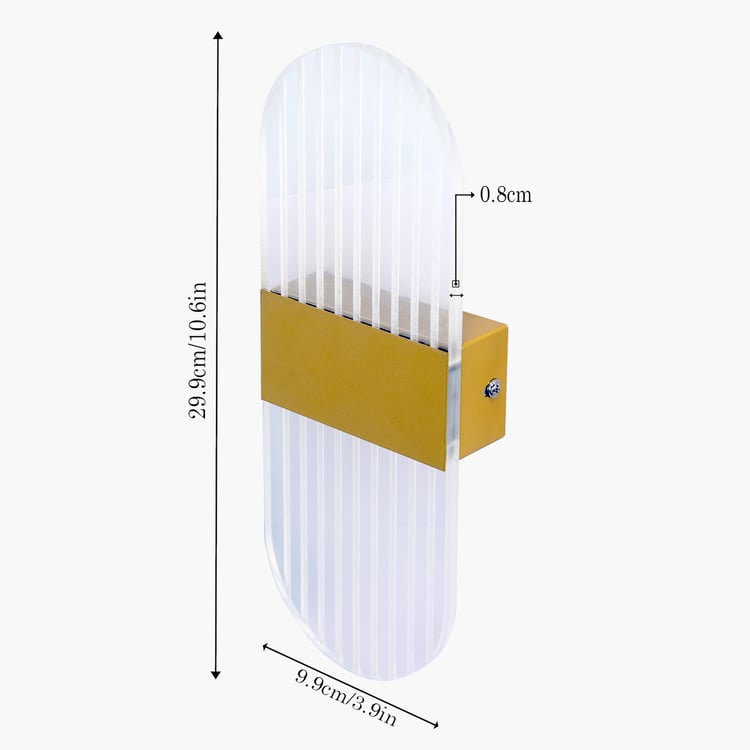 HOMESAKE Acrylic Striped Wall Lamp