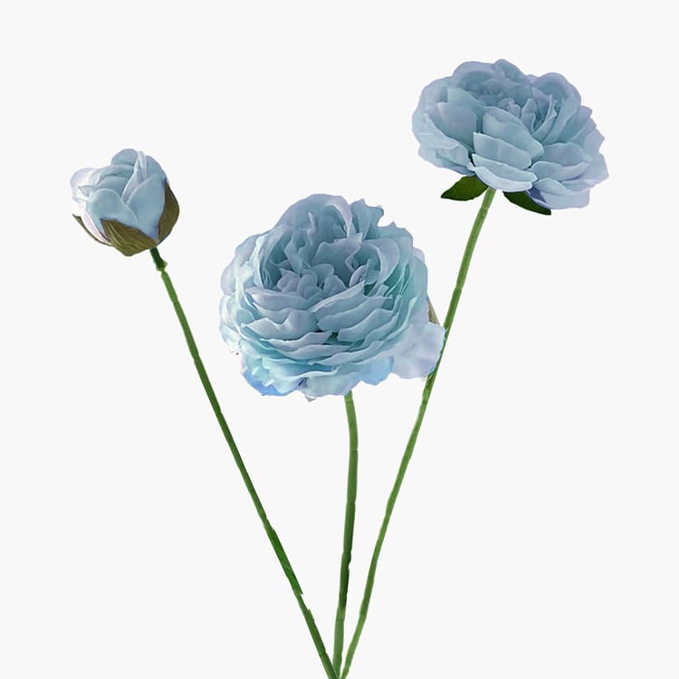 HOMESAKE Set of 3 Artificial Rose Flower Stems - 66cm