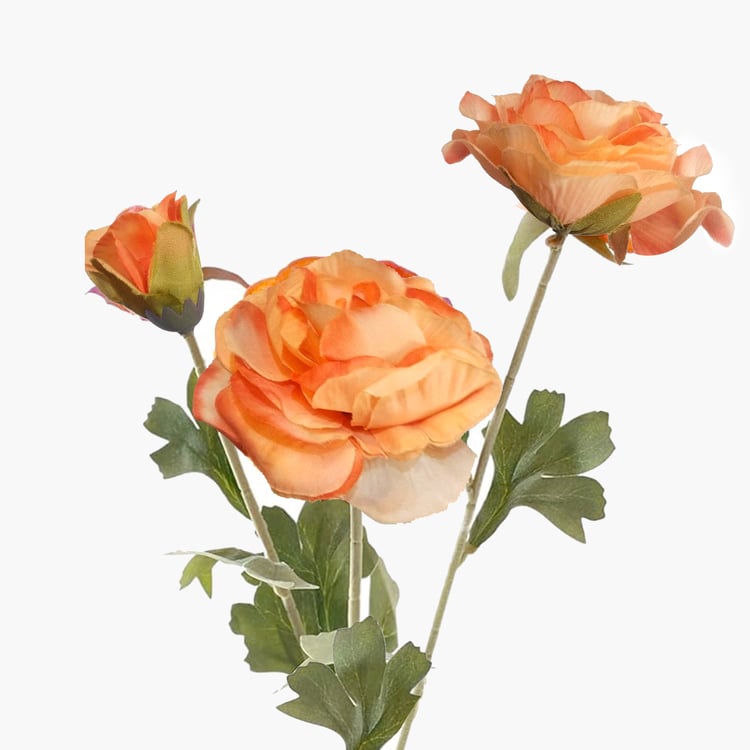 HOMESAKE Set of 3 Artificial Rose Flower Stems - 66cm