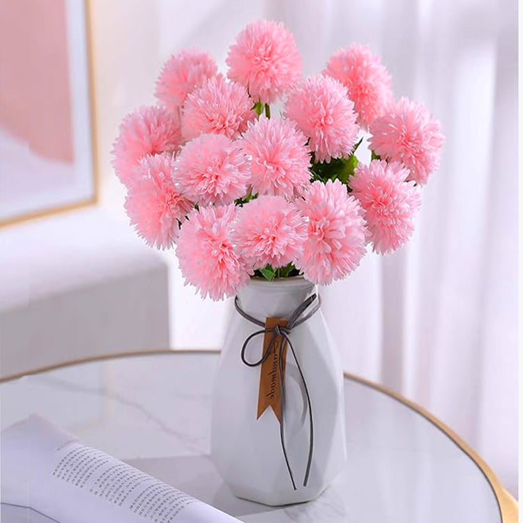 HOMESAKE Set of 2 Artificial Chrysanthemum Flower Sticks - 38.1cm