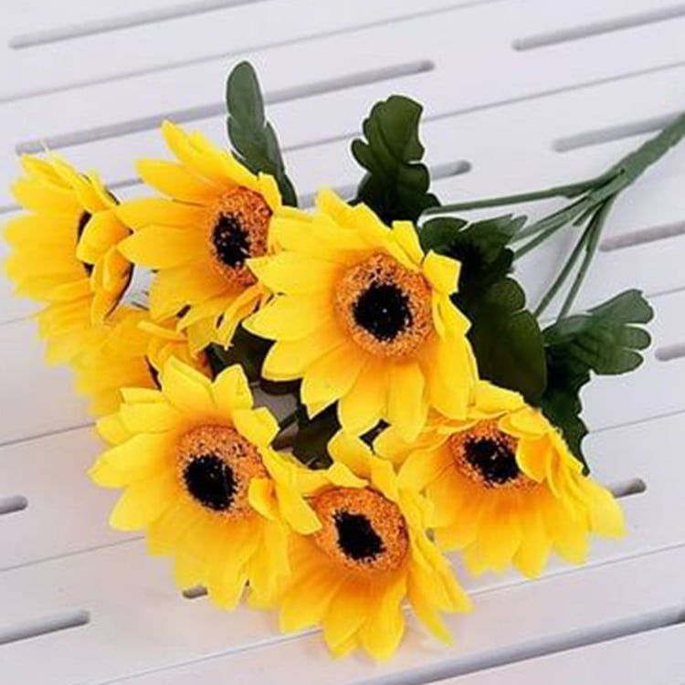 HOMESAKE Artificial Sunflower Stick - 35cm