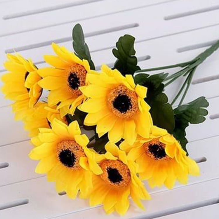 HOMESAKE Set of 2 Artificial Sunflower Sticks - 35cm