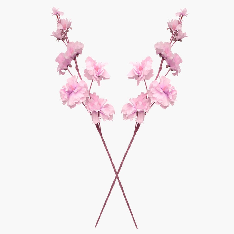 HOMESAKE Set of 2 Artificial Forsythia Sticks - 83.8cm