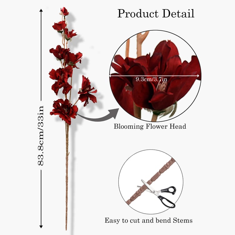 HOMESAKE Set of 2 Artificial Forsythia Sticks - 83.8cm