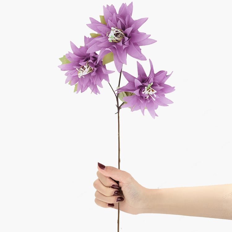 HOMESAKE Set of 2 Artificial Dahlia Flower Sticks - 66cm
