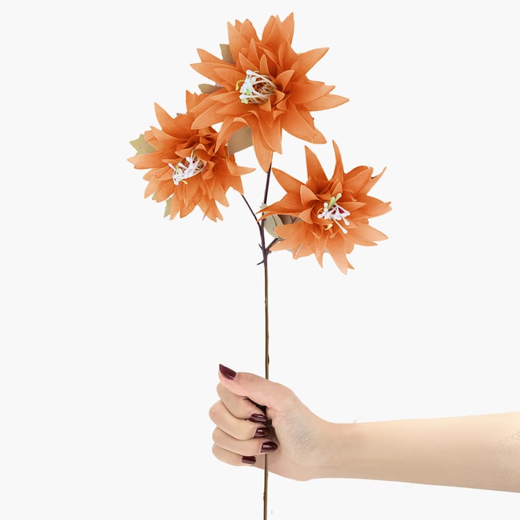 HOMESAKE Set of 2 Artificial Dahlia Flower Sticks - 66cm