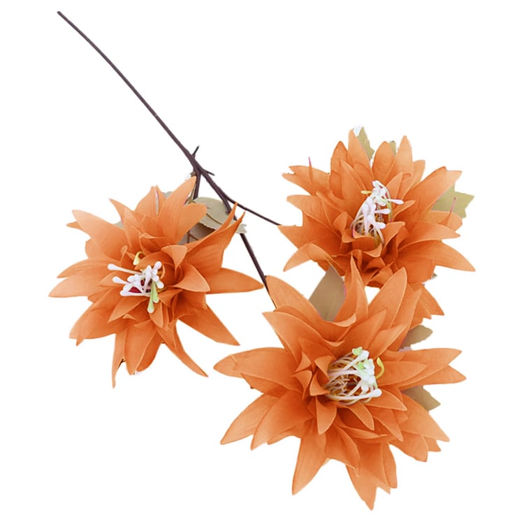 HOMESAKE Set of 2 Artificial Dahlia Flower Sticks - 66cm