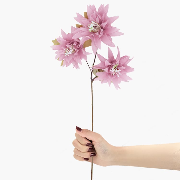 HOMESAKE Set of 2 Artificial Dahlia Flower Sticks - 66cm