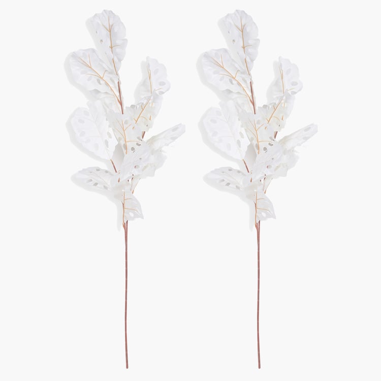 HOMESAKE Set of 2 Artificial Monstera Leaf Sticks - 96.5cm