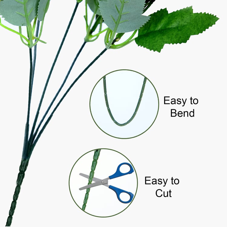 HOMESAKE Set of 2 Artificial Carnation Flower Sticks - 30.4cm