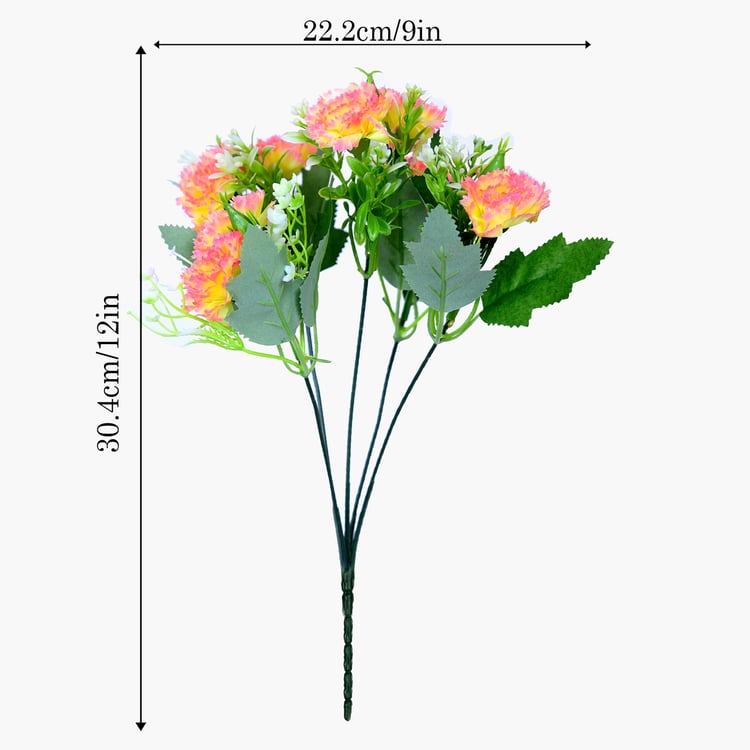 HOMESAKE Set of 2 Artificial Carnation Flower Sticks - 30.4cm