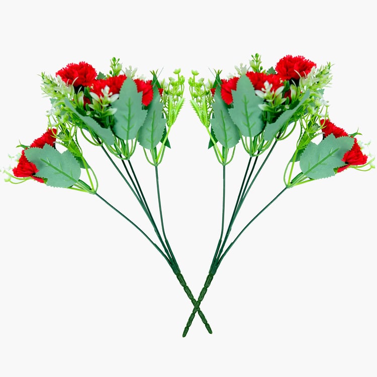 HOMESAKE Set of 2 Artificial Carnation Flower Sticks - 30.4cm