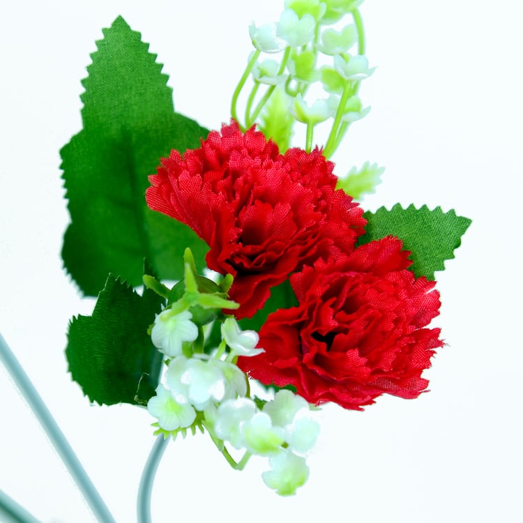 HOMESAKE Set of 2 Artificial Carnation Flower Sticks - 30.4cm