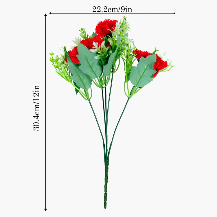HOMESAKE Set of 2 Artificial Carnation Flower Sticks - 30.4cm
