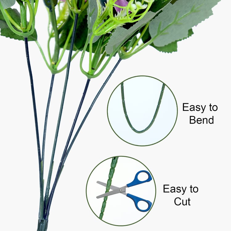 HOMESAKE Set of 2 Artificial Carnation Flower Sticks - 30.4cm