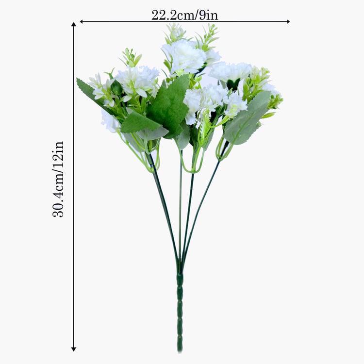 HOMESAKE Set of 2 Artificial Carnation Flower Sticks - 30.4cm