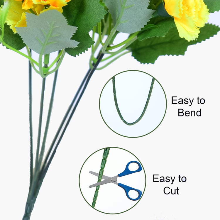 HOMESAKE Set of 2 Artificial Carnation Flower Sticks - 30.4cm