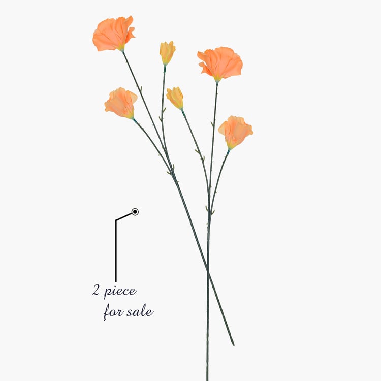 HOMESAKE Set of 2 Artificial Poppy Flower Sticks - 67.3cm